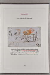 1845/93: Small collection of entires/cards (6 items) with 1845 entire ...