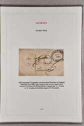 1845/93: Small collection of entires/cards (6 items) with 1845 entire ...