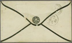 1865/67: Great Britain 6 d. lilac, plate 5, a used example on 1867 ...