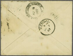 1905/07: 1 d. dull purple & carmine, a used example on 1907 cover to ...