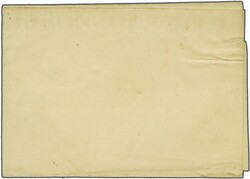 Nyasaland 1897: Provisional 1 d. on 3 s. black &amp; sea-green, a ...