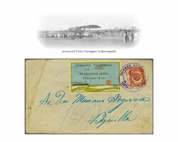 1920: "Multicolores" 10 c. "Ocean Liner", a very fine example used on ...