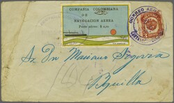1920: "Multicolores" 10 c. "Ocean Liner", a very fine example used on ...
