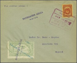 1921: "VALOR 10 CENTAVOS" in green on 50 c. pale green (Type b) used ...