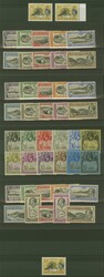 1924/33: Badge set of twelve values unused, large part og. (Gi = £ ...