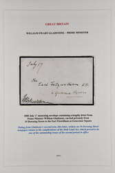 Prime Minister's 1841/82: Covers (3) from William Ewart Gladstone ...