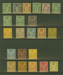 France & French Colonies 1877/80: Type Sage Proofs produced for the ...