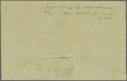 Luzern: Wertzeichen-Versandcouvert, gefaltet aus Ausschussformular ...