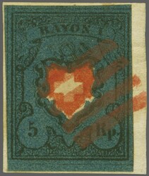 Rothenburg: Rayon I ohne Kreuzeinfassung: Type 36, farbintensives und ...