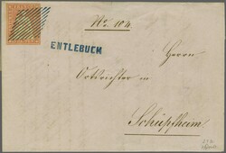 Entlebuch: Strubel 15 Rp. rotkarmin, farbintensiv und allseits voll- ...