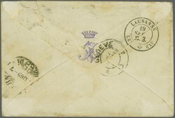 Frankreich: 1869: Sitzende Helvetia 10 Rp. rot, farbfr. und gut gez., ...