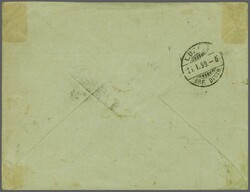 Französisch Indien: Ganzsachenumschlag 15 c. blau auf grünlichem ...