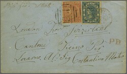 Australische Staaten, Victoria: 1867/73: Laureate 4 d. rosa und 6 d. ...