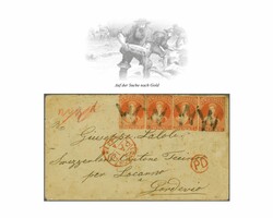 Neuseeland: 1871/1873: Chalon 2 d. orange, gez. 12½, zwei waagr. ...