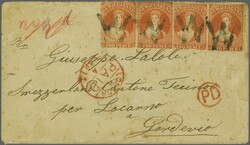 Neuseeland: 1871/1873: Chalon 2 d. orange, gez. 12½, zwei waagr. ...