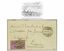 Internierung der Bourbaki-Armee 1871: Portofreiheitsvignette ...