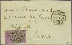 Internierung der Bourbaki-Armee 1871: Portofreiheitsvignette ...