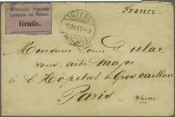 Internierung der Bourbaki-Armee 1871: Portofreiheitsvignette ...