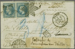 Ballons Montés 1870: Briefcouvert von Paris mit Ballon Monte ...