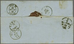 Italien (Kirchenstaat) 1865: Sitzende Helvetia 20 Rp. orange im senkr ...