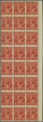 1917/18: Booklet, 2 s. black on bright red, with 1 d. red, smooth ...