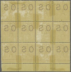 1916: 1 d. carmine-red, Die I and Die II (3), rough paper, comb perf. ...