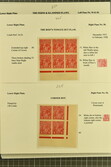 1914/18: Collection of 1 d. carmine-red choice items, including ...