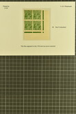 1926/37: Collection of 1 d. green items, comprising positional pieces ...