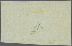 1840: 2 d. blue, plate 1, lettered LH-LI, a used horizontal pair in a ...