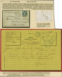 2565800: Frankreich Krieg 1870-71 - Einheit mit Plattennummer