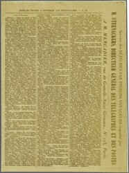 Pigeongram 1870: Private pigeongram message (31 x 44 mm.), no. 22, ...