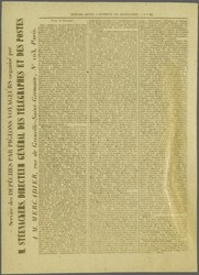 Pigeongram 1870: Private pigeongram message (32 x 44 mm.), no. 1-bis, ...