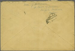 Japan Occupation Formosa 1914-25: Japanese 3 s. red, two singles, ...