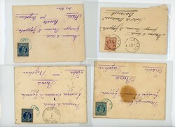 1885/89: Issues on covers in a neat selection of 17 examples, franked ...