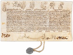 Lausanne, Rom, Paris 1548/1709: Notarielles Dokument mit der Bulle ...