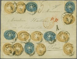 Austrian Consular Post Offices, Jassy; 1864 (July 6): Quintuple rate ...