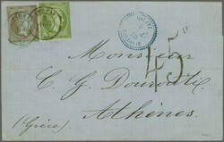 French Consular Post Offices, Galatz; 1870 (April 9): Unpaid Entire ...