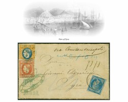 Romanian Post, Treaty with Austria; 1869 (May 10): Mourning Envelope ...