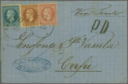 Romanian Post, Treaty with Austria; 1875 (March 15): Cover from ...
