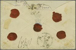 Romanian Post, Treaty with Austria; 1872 (Feb 25): Registered Cover ...