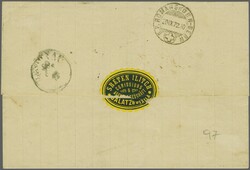 Romanian Post, Treaty with Austria; 1872 (Sept 10): Cover from Galatz ...