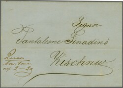 Russian Consular post offices, Galatz; 1861 (March 11): Entire letter ...
