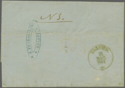 Russian Consular post offices, Galatz; 1861 (March 11): Entire letter ...