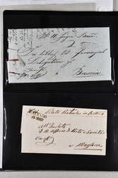 Austrian Post Offices 1813/68: Group of entire letters/covers (11), ...