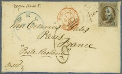 Transatlantic mail between France and the USA and vice versa - ...