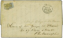 Transatlantic mail between France and the USA and vice versa - ...