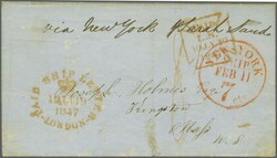 Transatlantic mail between France and the USA and vice versa - ...