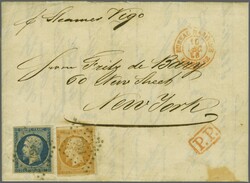 Transatlantic mail between France and the USA and vice versa - ...