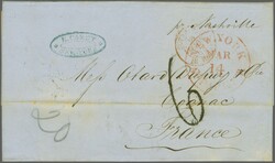 Transatlantic mail between France and the USA and vice versa - Havre ...