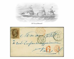 Transatlantic mail between France and the USA and vice versa - ...